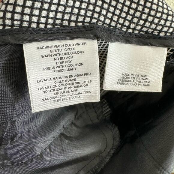 Anne Klein Black White Checkered Cropped Tapered Leg Ankle Fit Trousers Size 8 - Picture 9 of 9